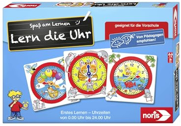 noris 606076152 606076152-Lern die Uhr, Kinderspiel