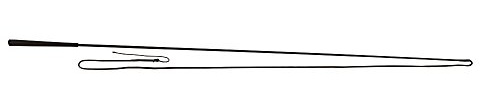 Kerbl Covalliero Longierpeitsche schwarz einteilig 180 cm