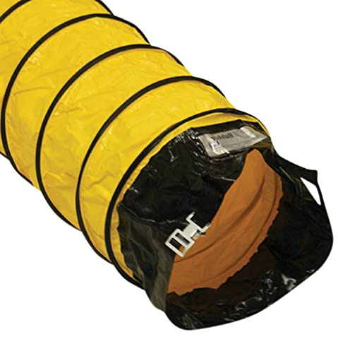 Rubber-Cal Air Ventilator Yellow Ventilation Duct Hose (Fully Stretched), 16-Inch by 25-Feet