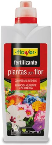 Flower - Fertilizante Líquido Plantas con Flor 1 L | Abono CE NPK 4-4-6 | Favorece la Floración e Intensifica el Color | Con Micronutrientes y Vitamina B1