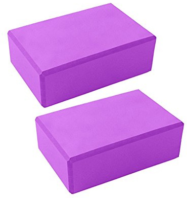 DreamHigh Yoga Block Brick Foam Sport Health Home Exercise Gym Tools 2pcs Purple