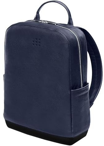 Moleskine Zaino Collezione Classic in Pelle, Zaino per PC compatibile con Tablet, Laptop iPad fino a 15, Dimensioni 32 x 42 x 11 cm, Colore Blu Zaffiro