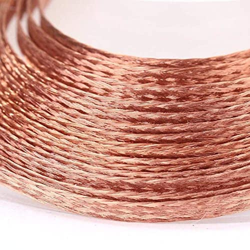Stoppino dissaldante da 3,5 mm, per saldatura a treccia, filo di rame, strumento di riparazione per filo di rame, lunghezza 1,5 m, confezione da 2