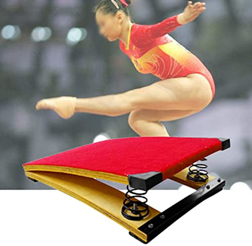 Voltigier-Gymnastik-Ausrüstung Kinder-Sprungbrett, verdickte 2 Federn innen für Schule/Sportverein/Kampfsport/Leichtathletik, Lager 80 kg, 2 Federn