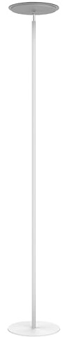 Unilux LED Deckenfluter LEDDY weiss, mit Glas, dimmbar, 153 lm/W, 31 KWh, 3000K, Weiß