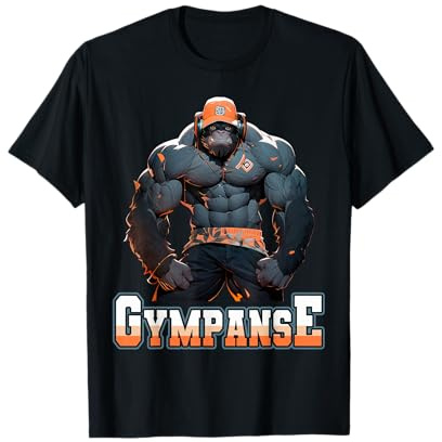 Gympanse Bodybuilding Kraftsport lustiges Fitness T-Shirt