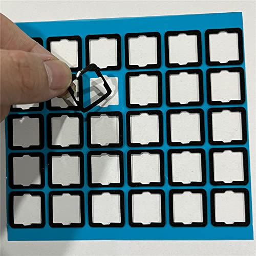 120PCS Schiuma di smorzamento del suono della tastiera Tastiera interruttore smorzatori di suono foglio DIY Tastiera meccanica Schiuma per il silenziatore dell'albero interassiale (EVA)
