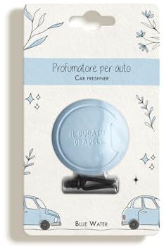 IL BUCATO DI ADELE Il bucato che profuma di casa | Profumatore per Auto, Fragranza Blue Water, Formato 10g