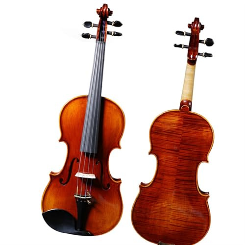 Geige Handgefertigte Violine Auf College-Niveau Handgefertigt Aus Massivem Ahornholz(1/8RED)