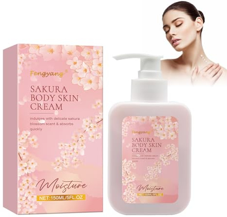 Fengyang® Lait Corporel Hydratant Et Nourrissant, Lotion Naturelle Nourrissant Et Protectrice, Lait Corporel Parfumé Femme, Pour Tous Types De Peau Même Sensibles (small, Sakura)