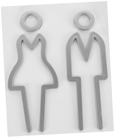 HOMOCONO 1satz Metall-waschraum-schild Kreative Toilettenschilder Aus Metall Dekorative Toilettenidentifikation Für Badezimmer Und Öffentliche Toiletten
