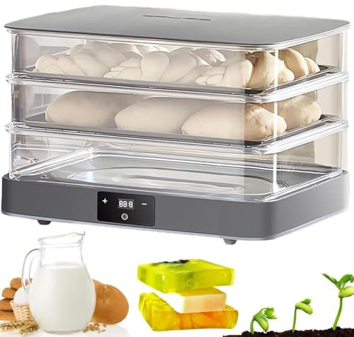 ylpddmm Máquina de Fermentación de Pan, Kit de Herramientas para Hacer Pan de Masa Madre,Fermentador de Masa de 40 litros,for Yogur orgánico casero, Fabricante de Queso