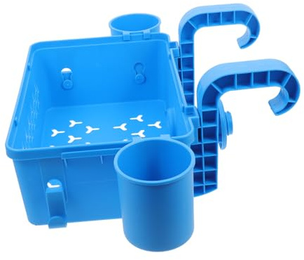 CANIGHT 1 Set Duschregal, Poolhandtuch Aufbewahrung, Pool Außenaufbewahrung, Pool Aufbewahrungsbehälter, Pool Mülleimer Aufbewahrungszubehör Für Oberirdische Pools, Dusch Organizer,
