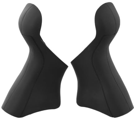 Elchuiaby Bicycle Brake Lever Hoods Silicone Gear Shift Cover Compatible with ST-2400 ST-3500 ST-4500 Non-Slip Brake Grips(Black)