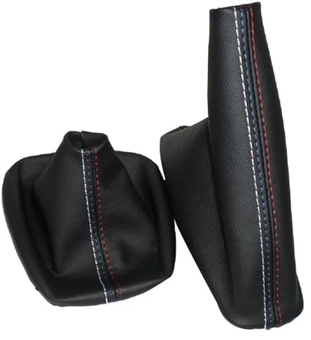 Schaltknäufe Für E46 3 Für Serie Für E36 Für M3 Auto Shift Gear Stick Manuelle Handbremse Gaiter Schaltsack Schwarz Leder Boot Schaltknüppel