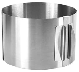 YZWHKJ Molde Desmontable,Molde Redondo Desmontable Molde telescópico Ajustable for Hornear Pasteles de Acero Inoxidable de 6 a 30 cm, Resistente a la corrosión y con Escala 3D.(Height 10cm)