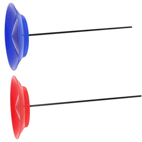 Hohopeti Set 2 Pezzi Piatti Rotanti e Bastoncini Da Giocoleria Per Bambini e Adulti, Kit Attrezzatura Circo Per Spettacoli Acrobatici e Allenamento Di Giocoleria