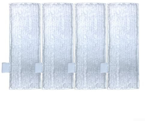 4PACK Replacement Mop Cloth Set for Dupray Steam Cleaner Microfiber Pads with Scrubbing Strips for Thick, Reusable Cleaning Performance