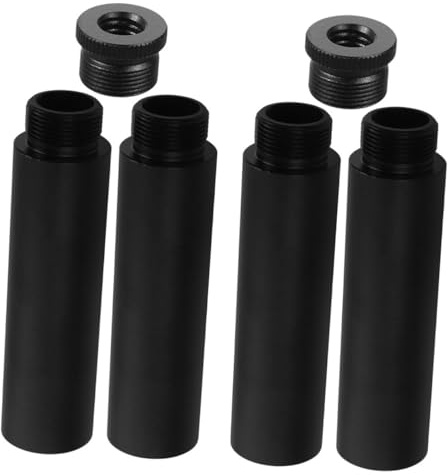 Generisch Mikrofonverlängerungsstange 5/8 3/8 Adapterset Mikrofonstativ Zubehör für Mikrofonarm Tischmontage Kompakte Verlängerung für Präzise Winkelanpassung und Verbessertes Live