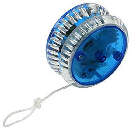 Suxdlan Professional LED Plastic Trick Yoyo 1.57x2.36in Responsive for Kids Adults Blue