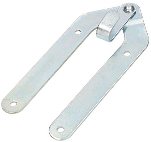 KOTARBAU® Leiterband mit Haken Leiterscharnier Verzinkt Scharnier Stehleiterband Silber Leiter Band Öffnung 180 Grad Klappleiterband Top-Qualität (Packung mit 6)