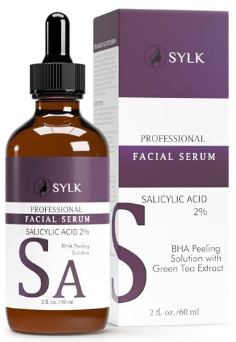 Sylk BHA Peeling Gesicht 2% Salicylsäure Serum, 60 ml | Salicylic Acid Gesichtspeeling gegen Mitesser, Pickel & verstopfte Poren | Poren verkleinern | Mitesser entferner