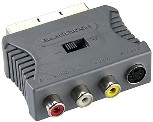 Bandridge BVP765 - Adattatore SCART / 3x RCA Composito, S-Video