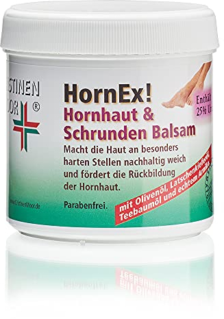 CristinenMoor HornEx! Hornhaut & Schrunden Balsam mit 25% Urea | 200ml | Fußcreme | entfernt zuverlässig überschüssige Hornhaut | normalisiert rissige, sehr trockene Fersen