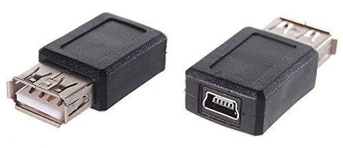 TLONiX Harrista New USB 2.0 Type A to Mini 5 Pin B Female Converter Adaptor - 1X
