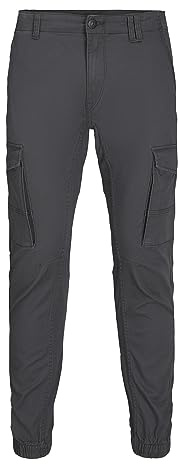JACK & JONES herrbyxor, Grå (asfalt), 32W / 34L