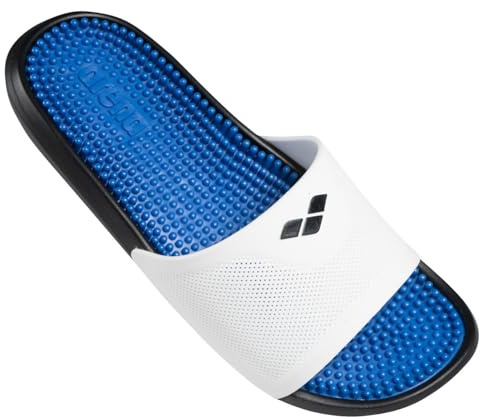 ARENA Marco Chanclas para Piscina y Playa Unisex, Sandalias con Amortiguación y Plantilla Suave Masajeadora, Excelente Agarre en Superficies Mojadas