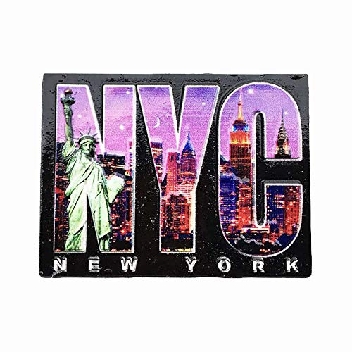 Kühlschrankmagnet, Motiv: USA New York, 3D-Souvenir, handgefertigt, Dekoration für Zuhause und Küche, New York, Kühlschrankmagnet-Kollektion