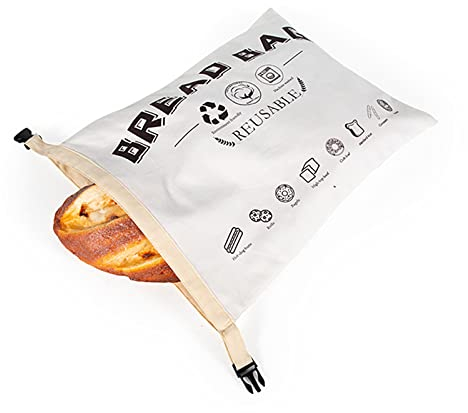 UGBTXLZ Borsa per il pane in puro cotone borsa per il pane riutilizzabile borsa per il pane per la conservazione e il congelamento per la panetteria, la conservazione degli alimenti, sacchetto della