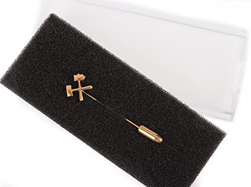 Anstecknadel Anstecker Bergbau Bergmann Schlägel Eisen S&E goldf.