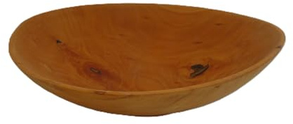 Generisch Gedrechselte Schale, Obstschale, Dekoschale, Holzschüssel ∅32-33 cm Handarbeit aus Deutschland, massives Birnenholz, Holzschale, unikat, nachhaltig, umweltfreundlich, Birnenholz