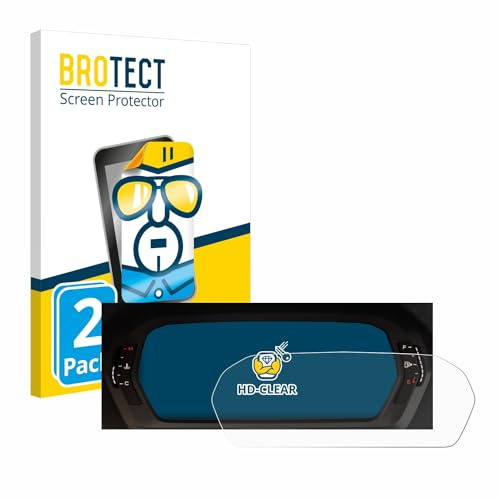 brotect Film Protection pour Audi A3 2023 Virtual cockpit Plus | 2 Pièces Clair Protection d'écran Made in Germany Anti-Rayures Transparent