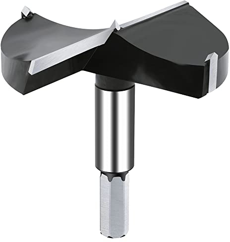 NICAVKIT Wolframstahl Forstnerbohrer 100mm, Professional Forstner bohrer Bit Holz Lochschneider, Holzbohrer Topfbohrer Kunstbohrer für Holz & Hartholz