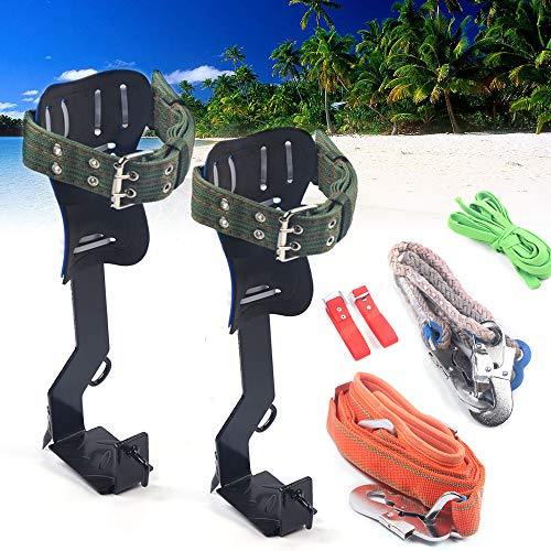wanwanper Tree Climbing Equipment, Tree Climbing Spikes Set, Tree Climbing Spikes Tree Climbing Equipment, Climbing Tool for Hunters, Agricultural Producers, Construction Workers, 10.5 * 5 * 36cm