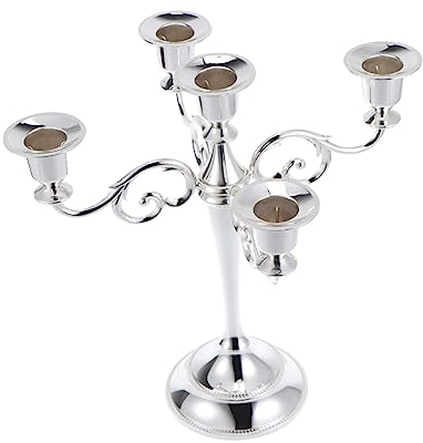 DECHOUS Legierung Leuchter Set 5-stück Für Hochzeit Party Restaurant Decor-dauerhafte Nutzung