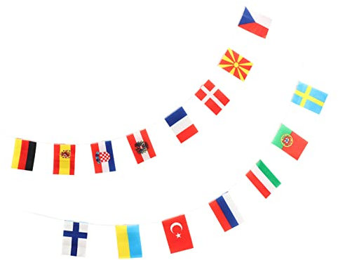 COSMEVIVI Nationalflaggen-banner Aus Polyester Für Wm-team-flaggen Fan-party-dekoration Langlebig Und Leicht Extra Langes Zubehör Robust Gegen Bruch