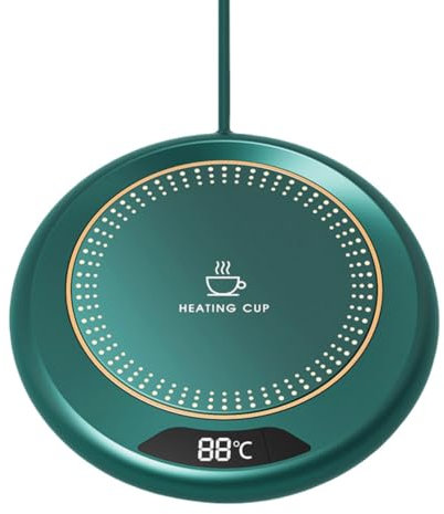 Fiorky Chauffe-tasse intelligent USB avec 3 réglages de température, chauffe-boisson électrique, plaque chauffante pour café, thé et lait chaud