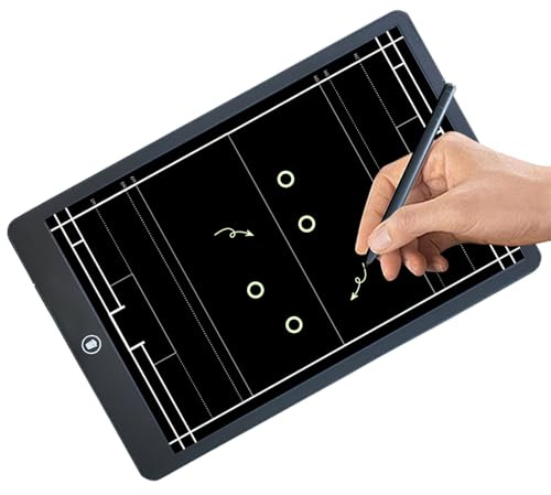 LCD-Schreibtablett – Taktiktafel, intelligentes Spielplan-Tablet, Coaching-Anzeige, digitales Zeichengerät | Handball Coachs Clipboard, Plattform