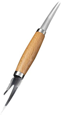 COLLBATH Couteau Éplucheur Crevettes Inoxydable Outil Nettoyage Ligne De Crevette Ergonomique Décortiqueur Portable Cuisine Maison Restaurant