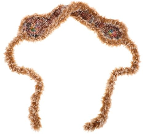 BESPORTBLE Strickohrenwärmer Mit Flauschigem Futter Verstellbare Winter-ohrwärmer Für Herren Damen Und Ohrwärmer Für Kaltes Wetter Im Winter