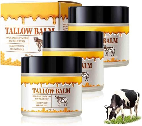 Talg-Honig-Balsam, Feuchtigkeitscreme für Gesicht, Hände und Beine, pflegende, geschmeidige Körpercreme, für alle Hauttypen geeignet