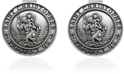 Christophorus-Medaille für Auto, 2 Stück
