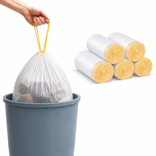 Bin Bags 30L Bin Liners 100 Counts 30 Litre Bin Bag for Home Kitchen Office