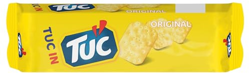 JACOB'S Tuc Original Snack Crackers - 150 g | Lightly Salted, Vegetarian Friendly, Perfect for Cheese & Spreads, Great for Sharing, Versatile Snack for Any Occasion