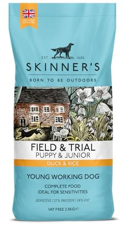 Skinners Field & Trial Complete Dry Puppy Food Duck and Rice, 2.5 kg