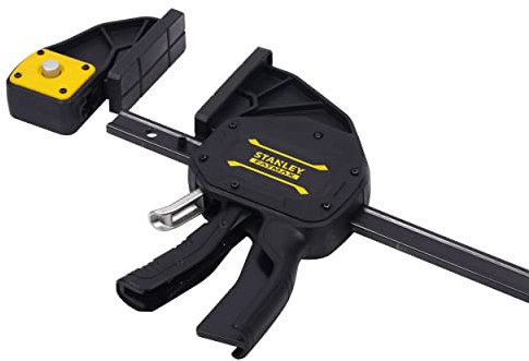 Stanley Fmht0-83240 Serre Joint Gamme FatMax - Travaux De Précision - Rainure En V Pour Maintien Des Tubes - Rail En Acier - Corps En Nylon Renforcé - Fonction Écarteur